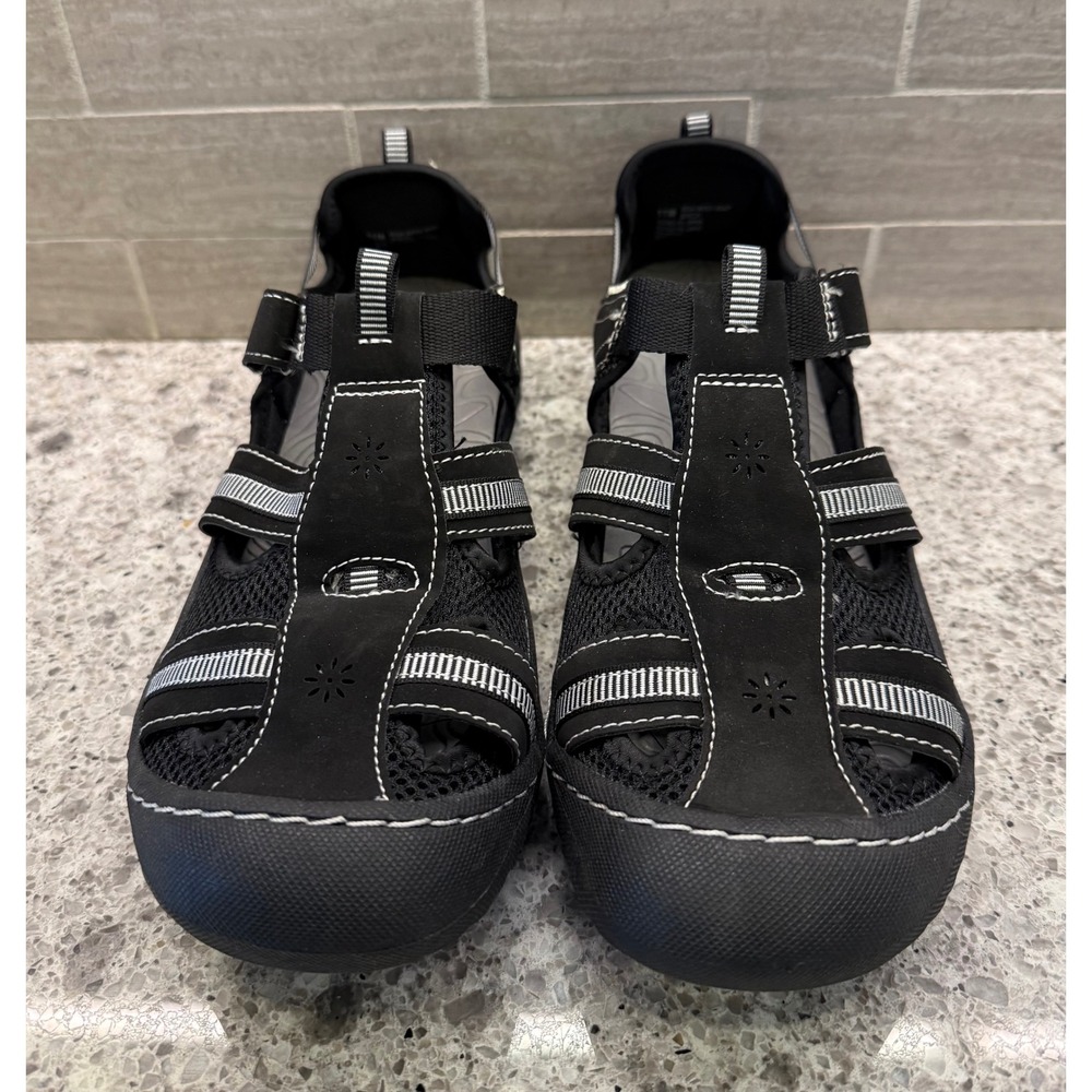 JBU Black/White Wmns NWOT Jambu Water Sandals Size 11M Gorpcore Hiking Summer - Picture 8 of 9